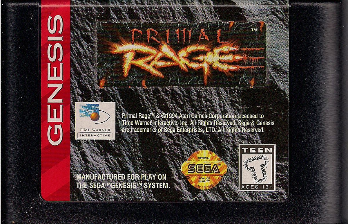 Primal Rage [Cardboard Box] box art for Sega Genesis